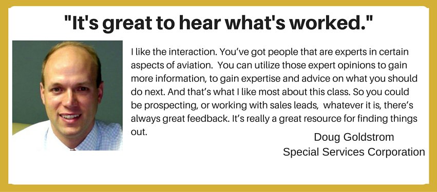 international aviation marketing testimonial - great to hear what's worked