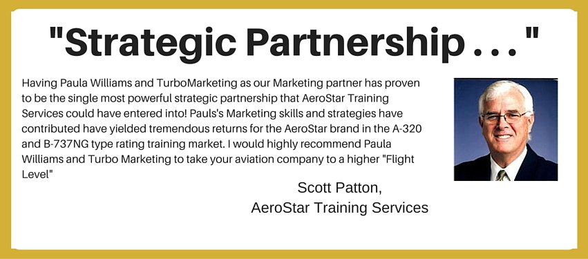 international aviation marketing testimonial - strategic partnership