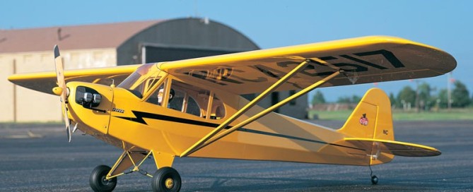 Ad test flight - Piper Cub