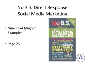 Book Club Discussion - No BS Social Media Marketing - Nine lead magnet examples