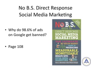 Book Club Discussion - No BS Social Media Marketing - Why do ads get banned?