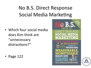 Book Club Discussion - No BS Social Media Marketing - Unnecessary Distractions