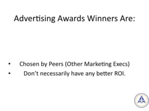 Book Club Discussion - No BS Social Media Marketing - Who wins advertising awards? 