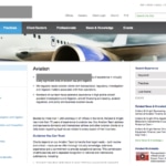 Aviation Website Design.