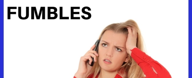 Sales disasters - Inbound call fumbles