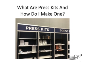 What is an aviation press kit and how do I make one? 