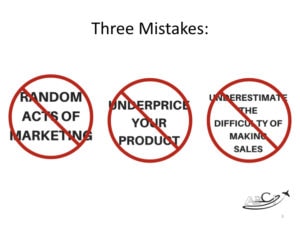 Aviation Marketing - Three Mistakes