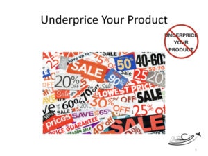 Aviation Marketing Mistake - Underpricing Your Product