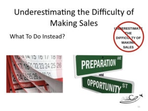 Aviation Marketing Mistake - Underestimating the DIfficulty of Making Sales 