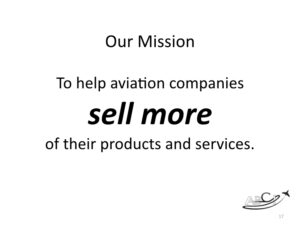 ABCI’s mission - to help aviation companies sell more of their products and services.