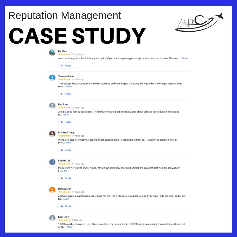 Aviation Reputation Management - Case Study