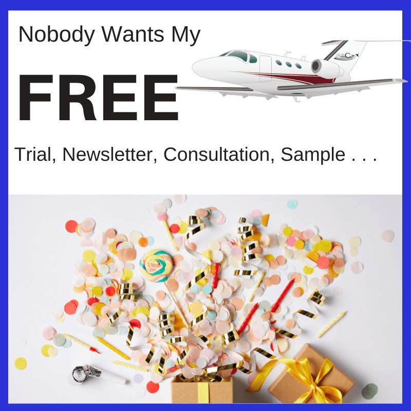 Aviation Marketing Problems - Nobody Wants My Freebie!