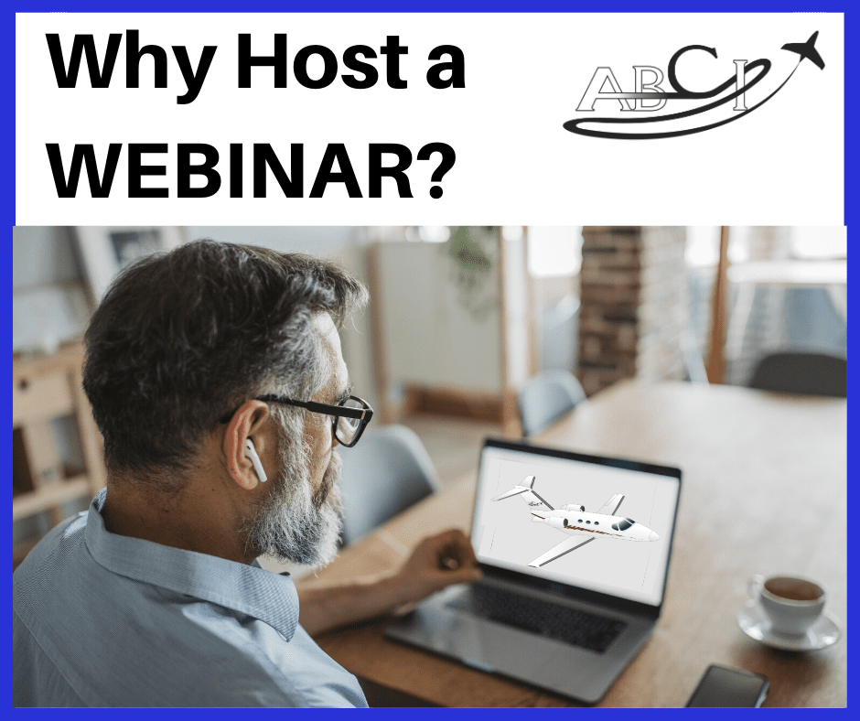 why host an aviation marketing webinar