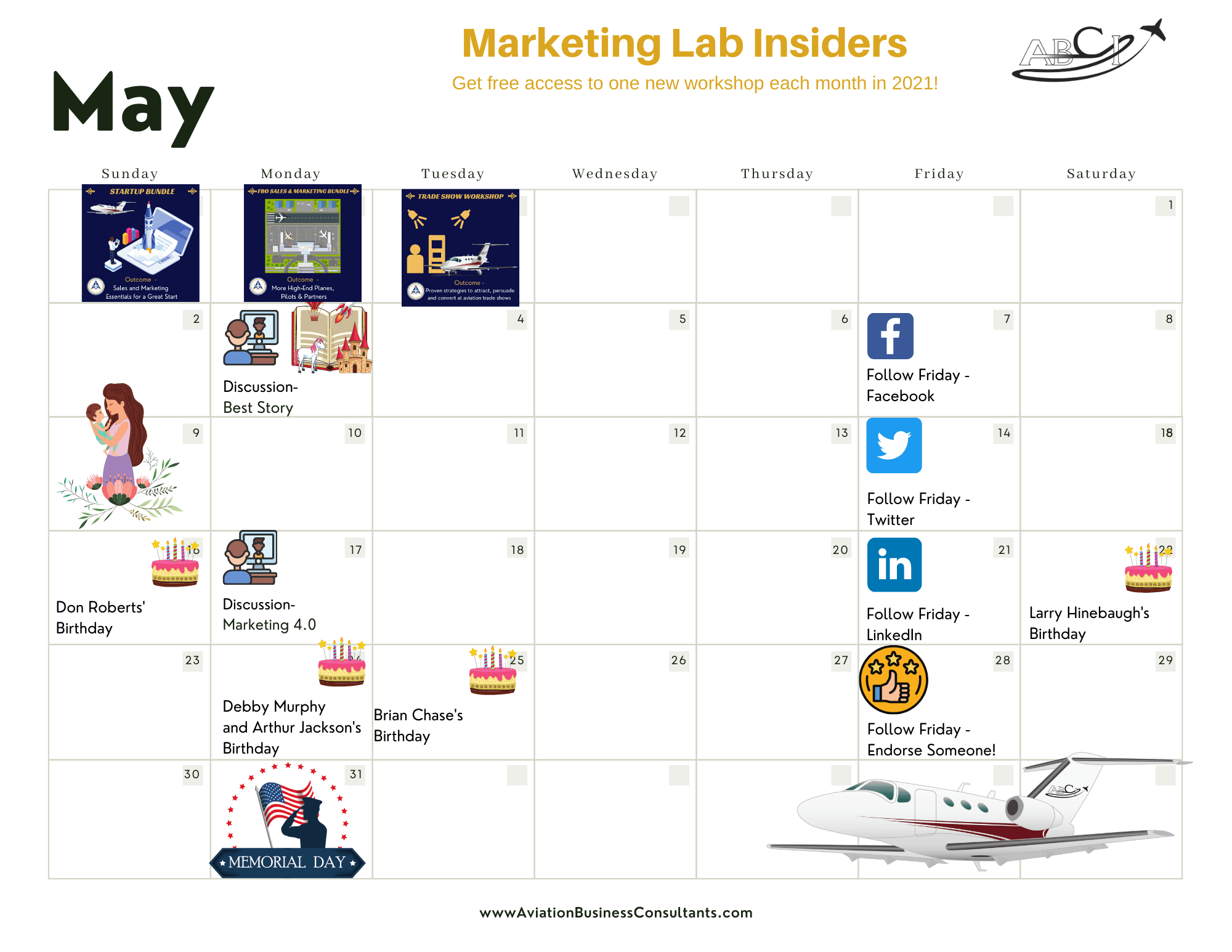 Aviation Marketing Events in May 2021