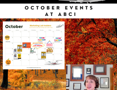 October Aviation Marketing Events at ABCI