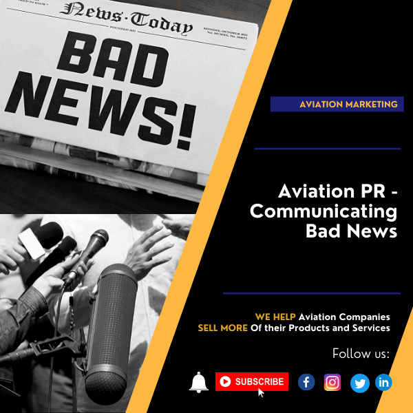 Aviation PR - Communicating Bad News