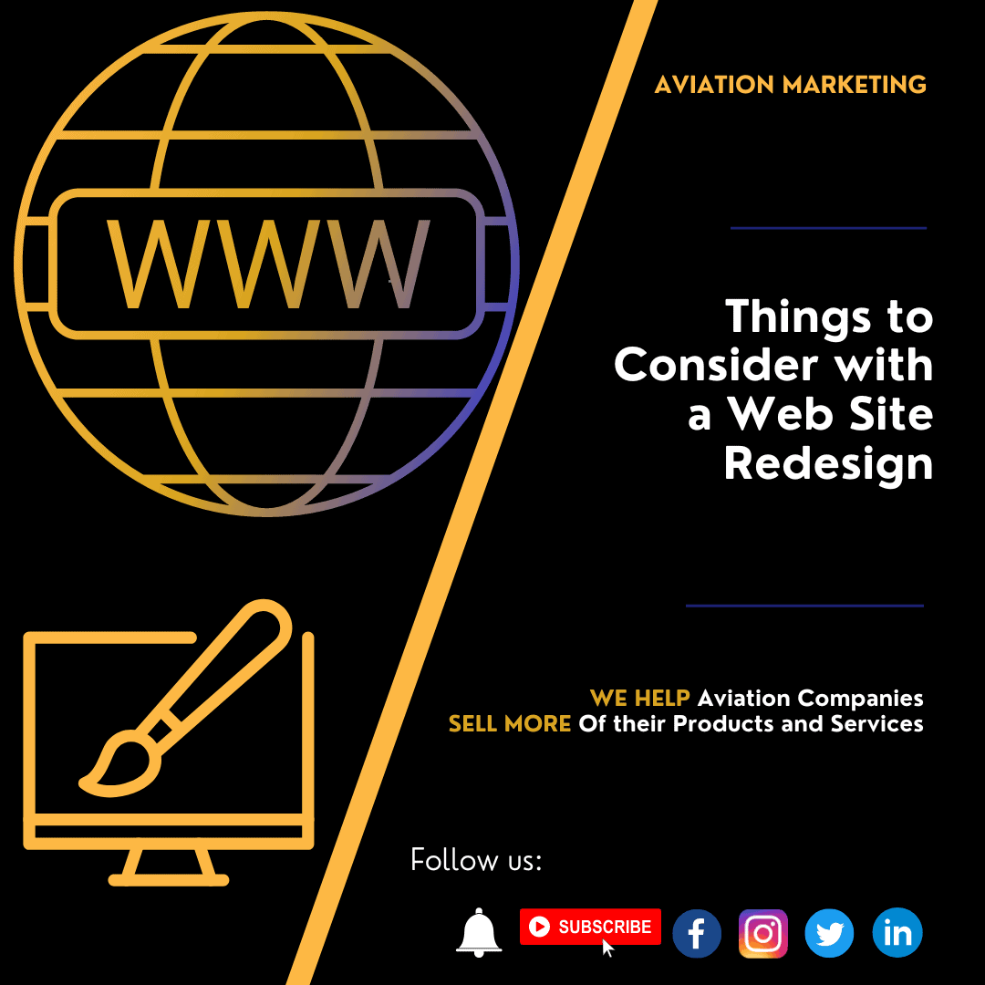 Things to consider with an Aviation Web Site Redesign