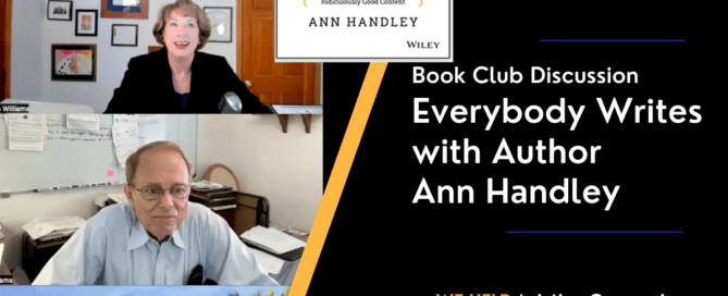 Book Club Discussion - Everybody Writes with Author Ann Handley