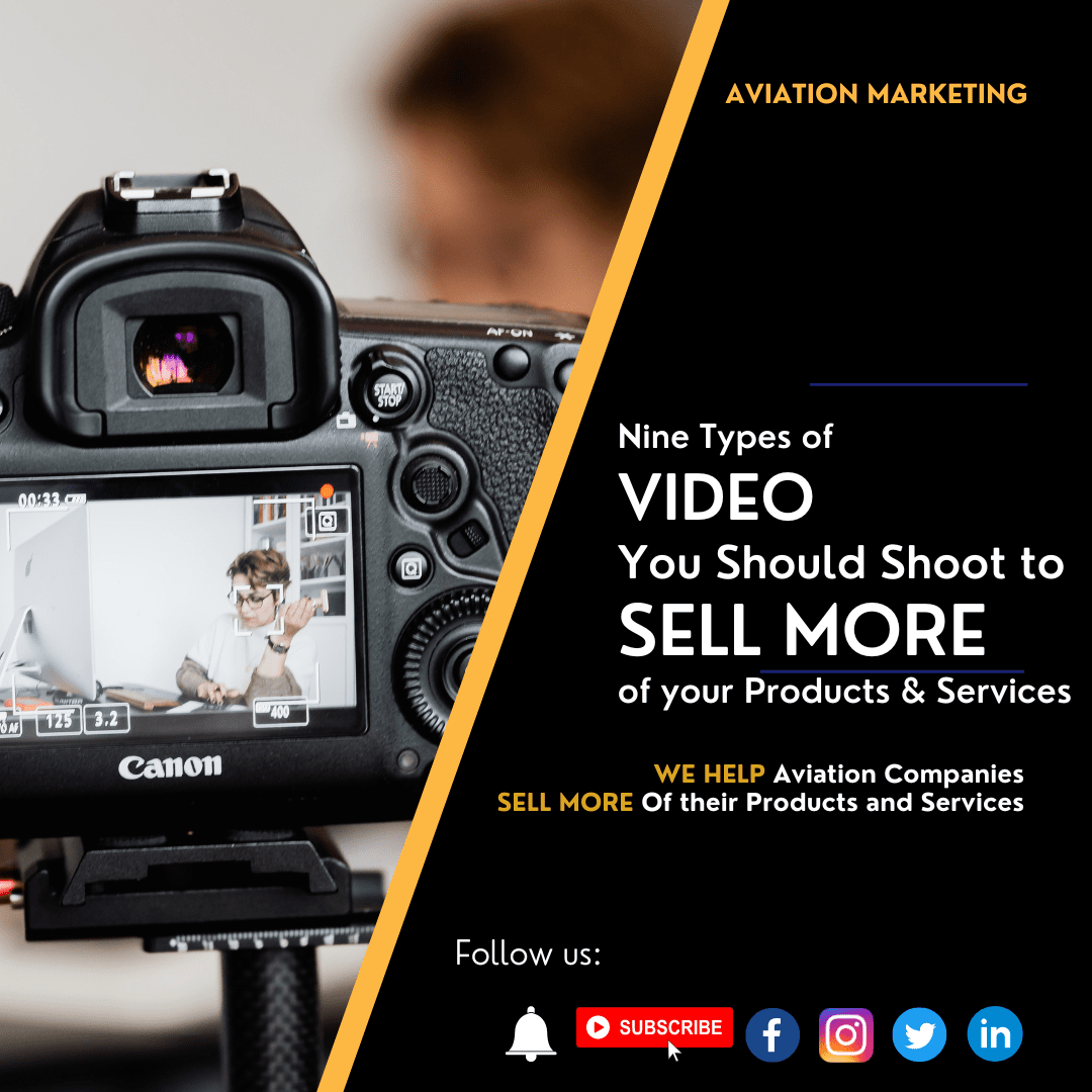 Nine Types of VIDEO You Should Shoot to Sell More